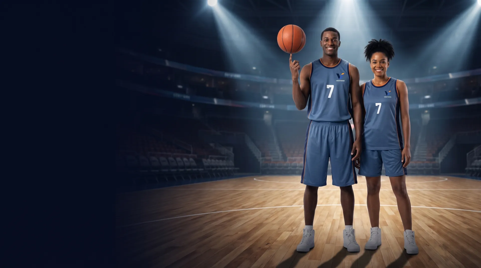 Pessoas vestindo Uniforme de Basquete Feminino Vestano